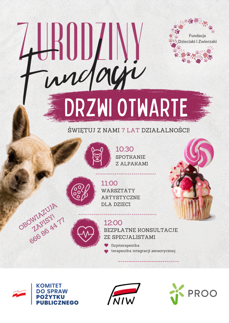 7th Anniversary of the Dzieciaki i Zwierzaki Foundation – Open House Invitation